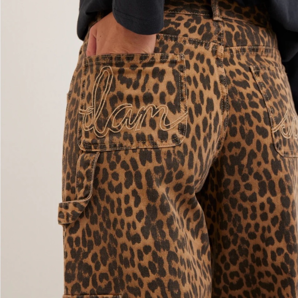 Damson and Madder Leopard Cargo Pants
